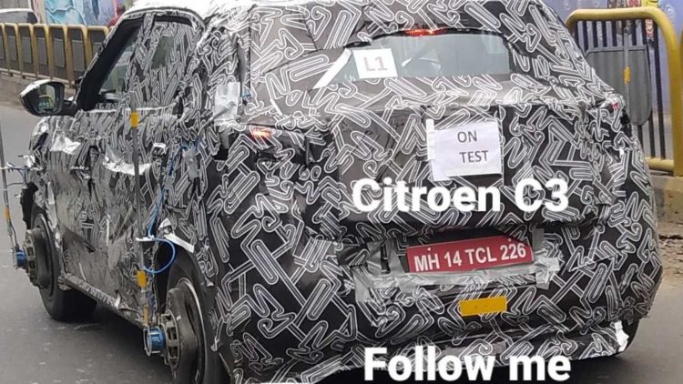Sucessor do Citroën C3 [@rahul_auto_spy]