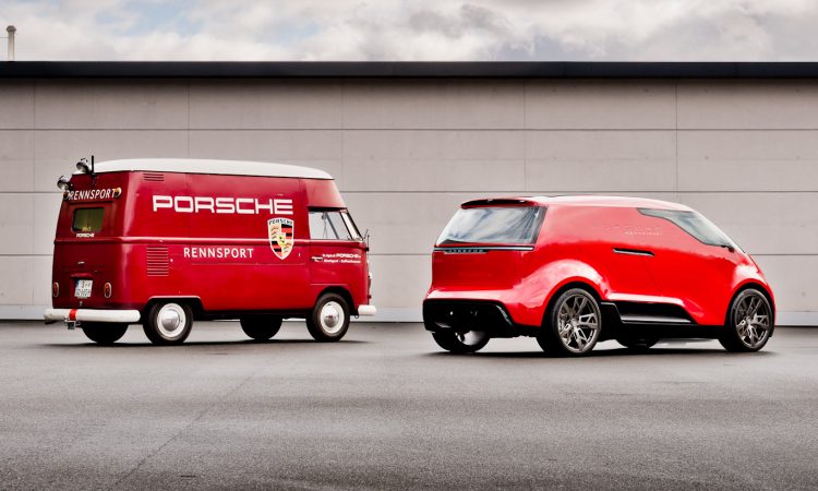 Porsche Renndienst e Volkswagen Kombi [divulgação]