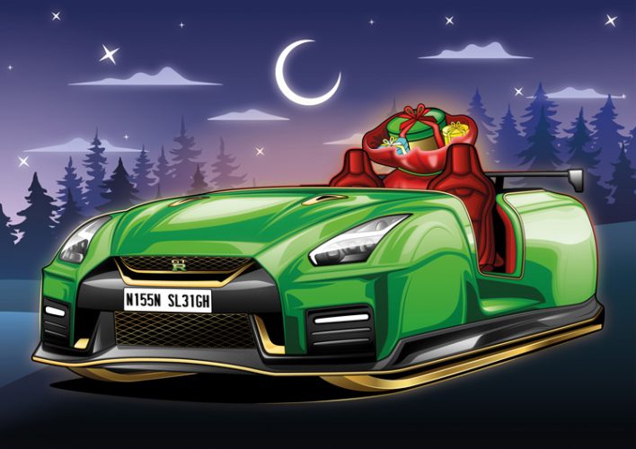 Trenó Nissan GT-R [divulgação]