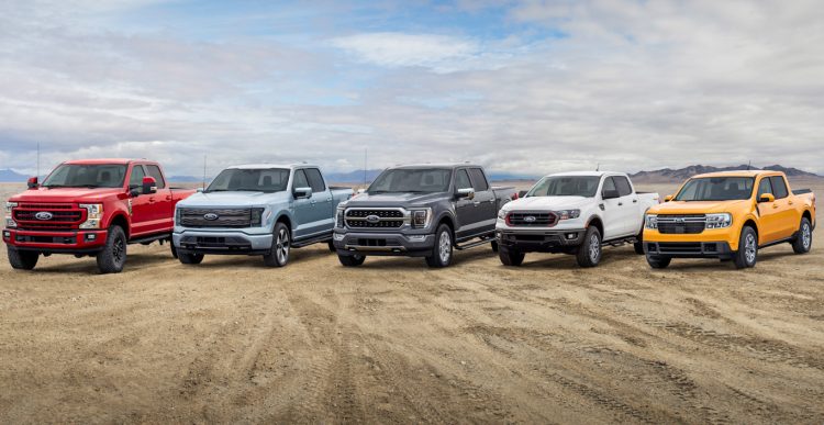 F-250, F-150 Lighning, F-150, Ranger e Maverick [divulgação]