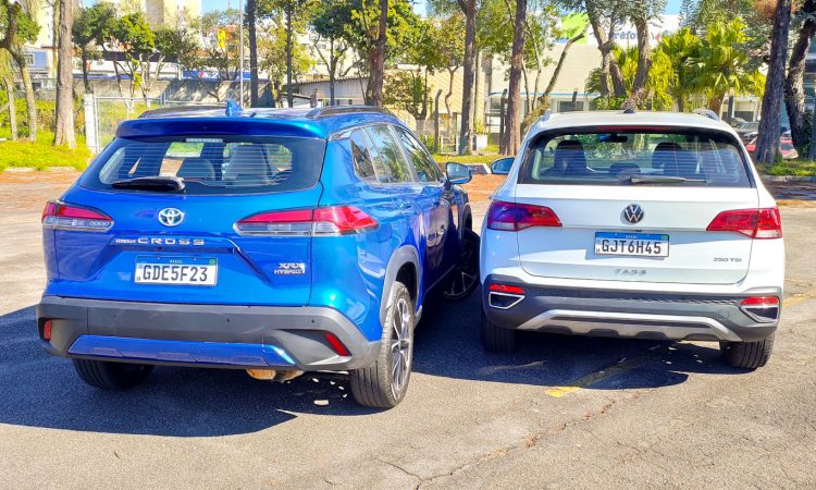 Toyota Corolla Cross XRX Hybrid vs Volkswagen Taos Highline [Auto+ / João Brigato]
