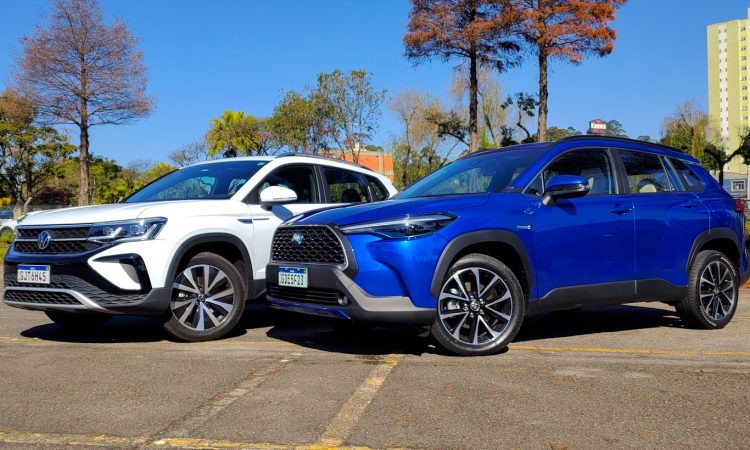 Toyota Corolla Cross XRX Hybrid vs Volkswagen Taos Highline [Auto+ / João Brigato]