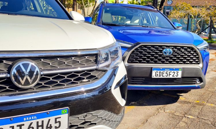 Toyota Corolla Cross XRX Hybrid vs Volkswagen Taos Highline [Auto+ / João Brigato]