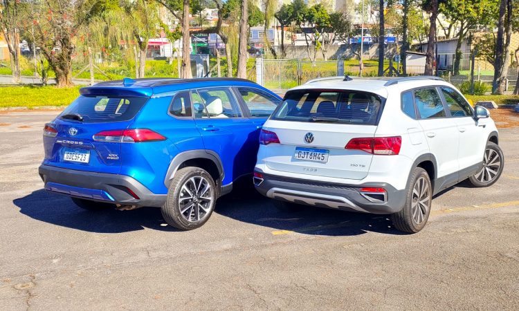Toyota Corolla Cross XRX Hybrid vs Volkswagen Taos Highline [Auto+ / João Brigato]