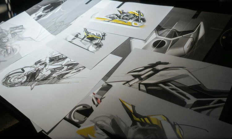 Esboço da nova Honda Hornet [divulgação]