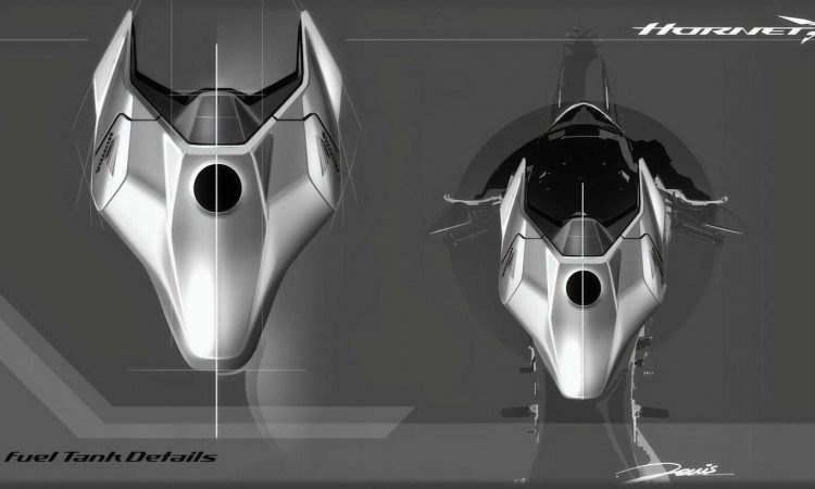 Esboço da nova Honda Hornet [divulgação]