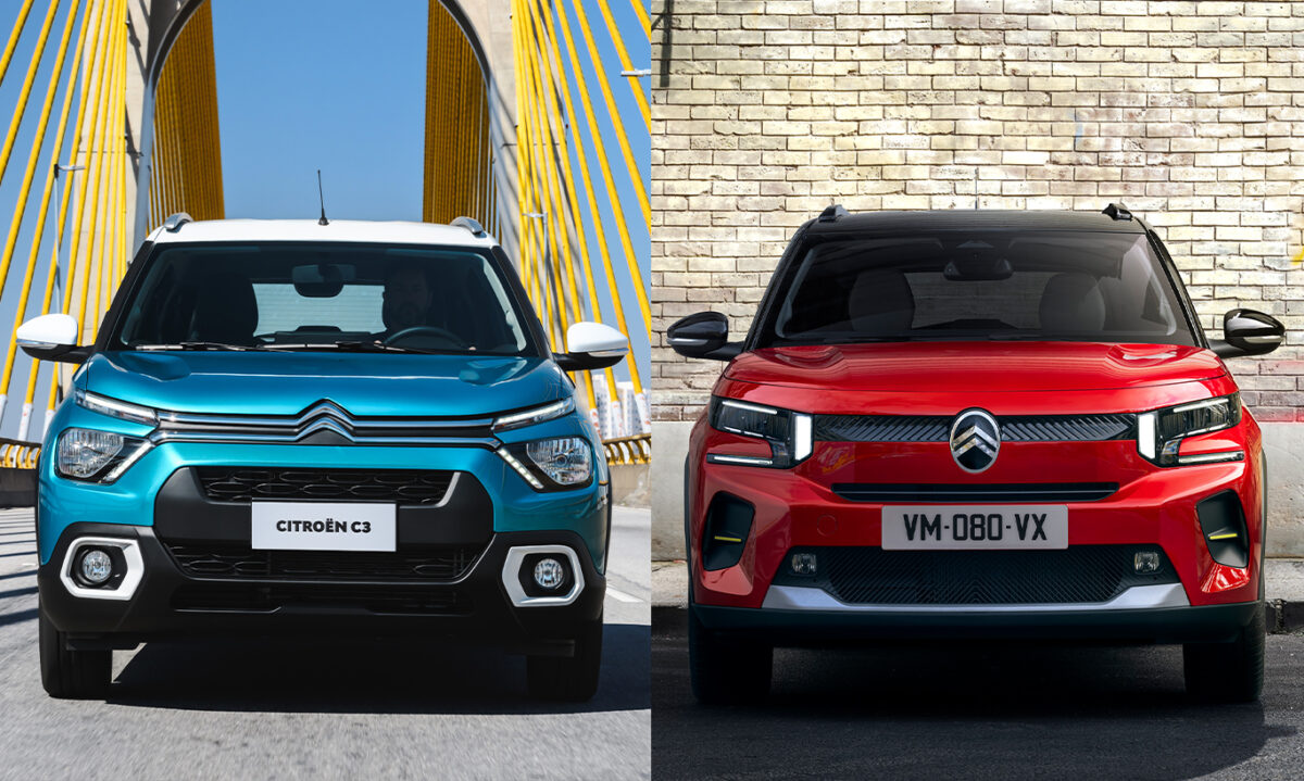 Citroën C3 brasileiro vs europeu [divulgação]