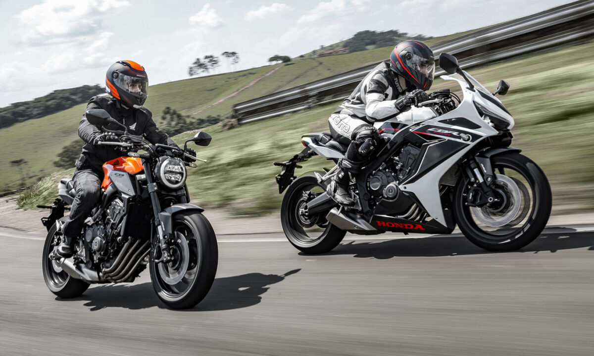As motocicletas Honda CB 650R e CBR 650R entregam bons números de torque e potência, assim como permitem o uso em circuitos