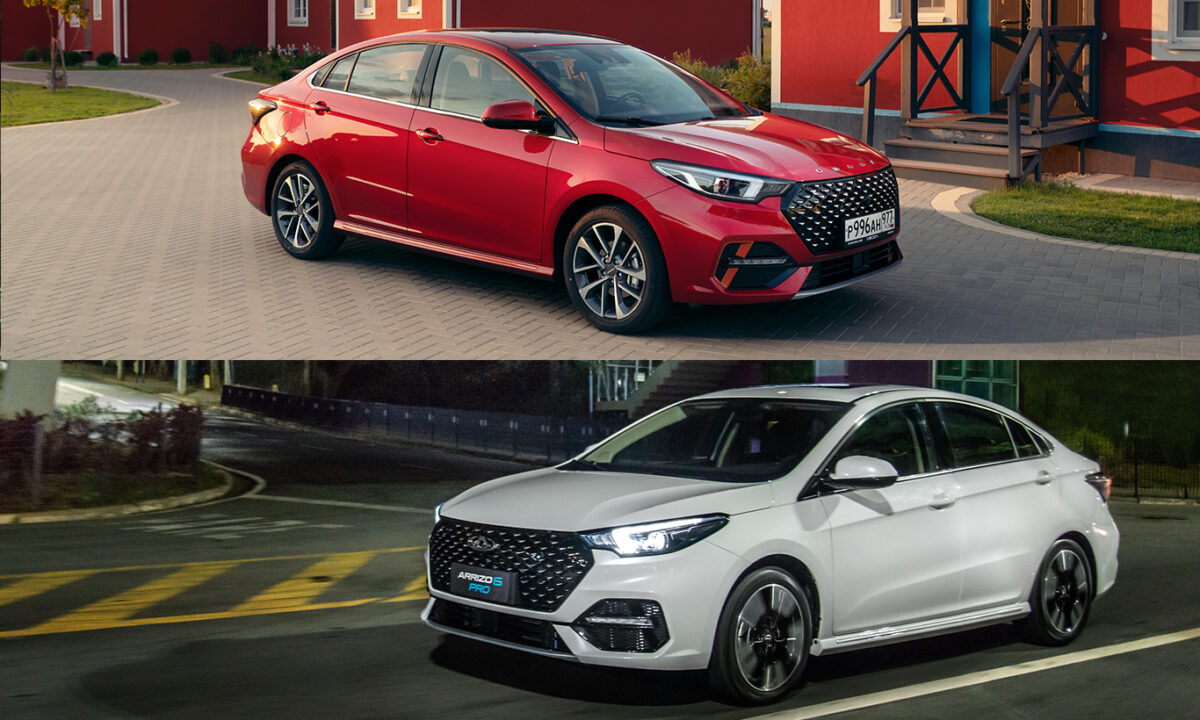 Omoda S5 e CAOA Chery Arrizo 6 [divulgação]