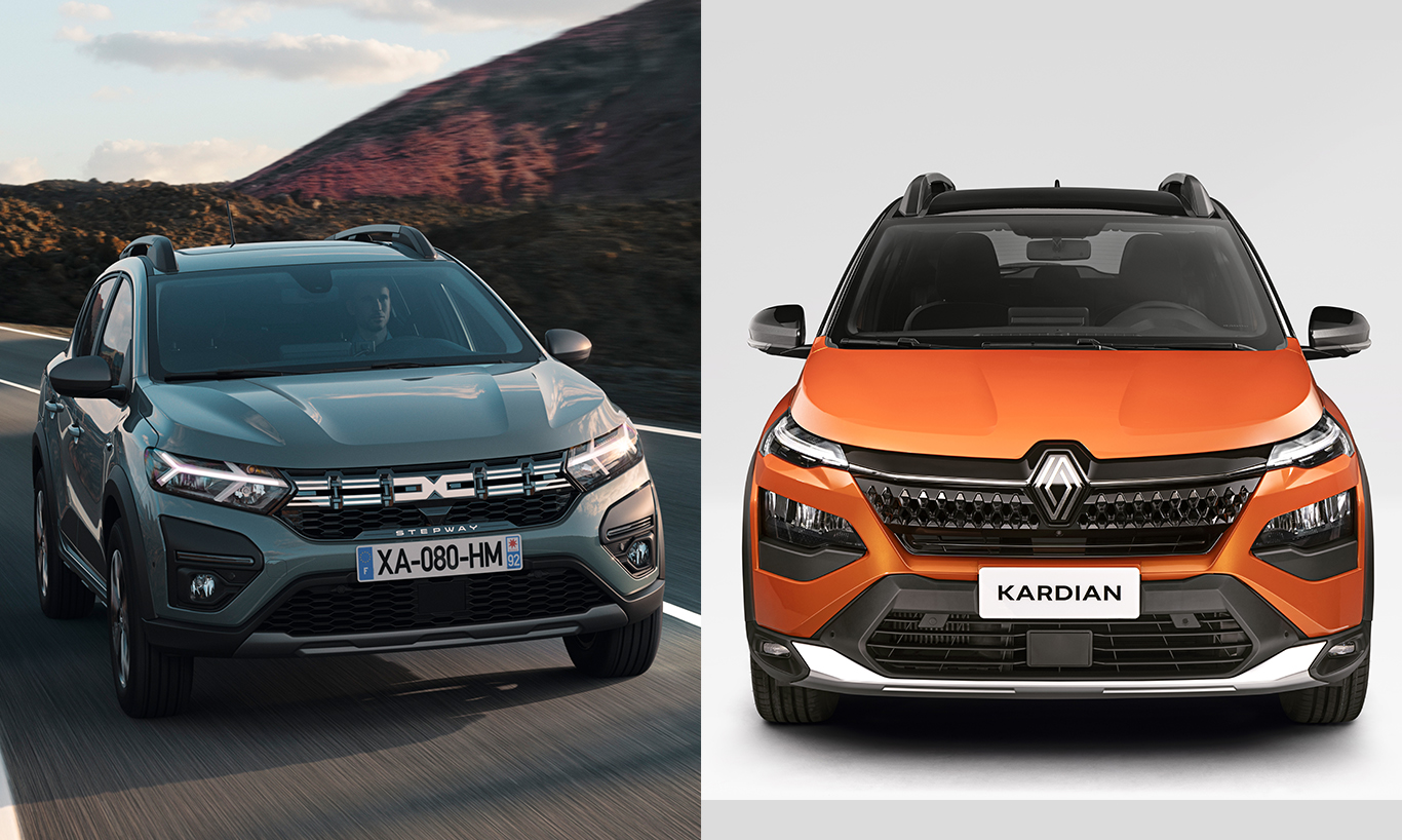 Dacia Sandero Stepway vs Renault Kardian [divulgação]