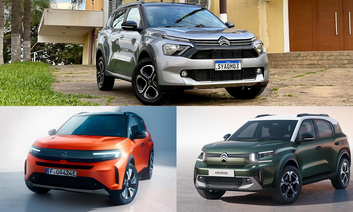 Citroën C3 Aircross brasileiro / Opel Frontera / Citroën C3 Aircross europeu [divulgação]