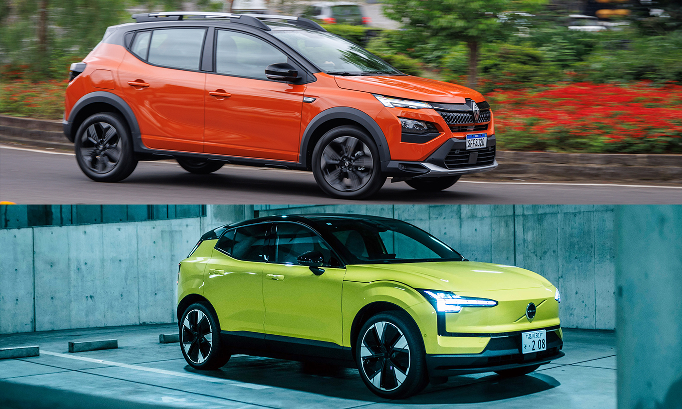 Renault Kardian e Volvo EX30 [divulgação]