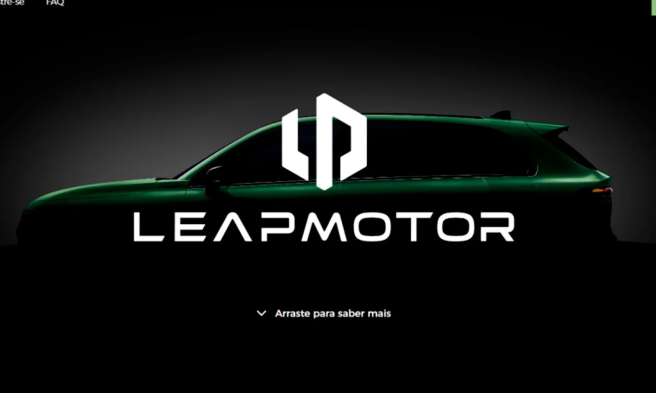 Site da Leapmotor no Brasil [reprodução]