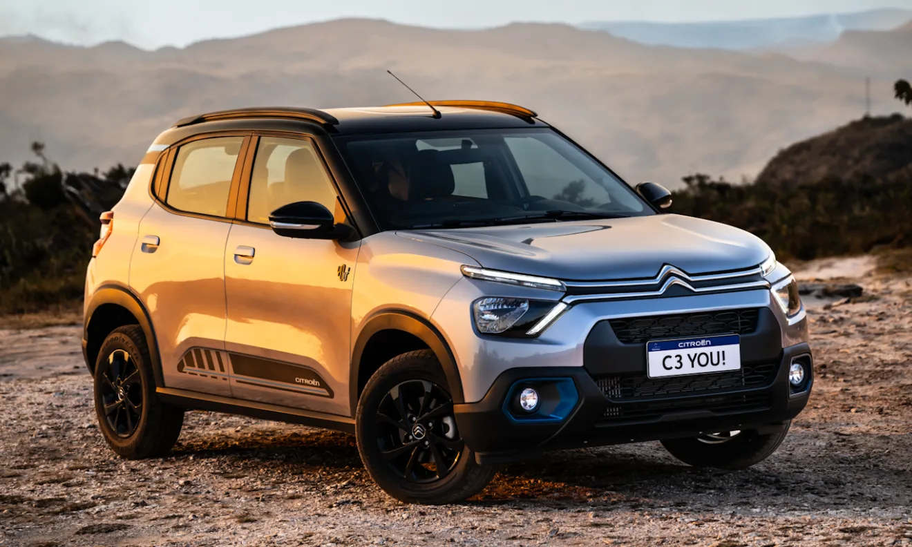 O Citroën C3 é feito no Brasil para exportação
