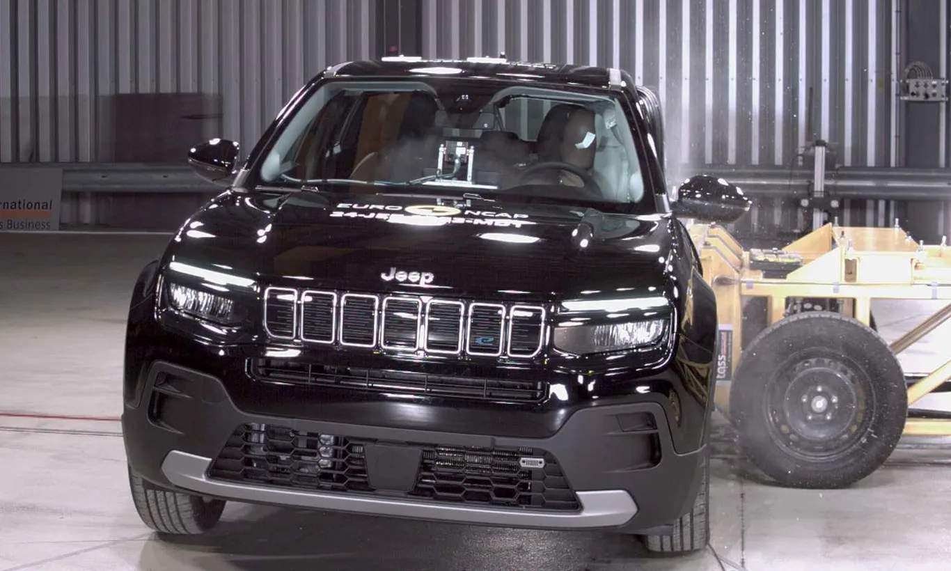 Jeep Avenger no Euro NCAP [reprodução]