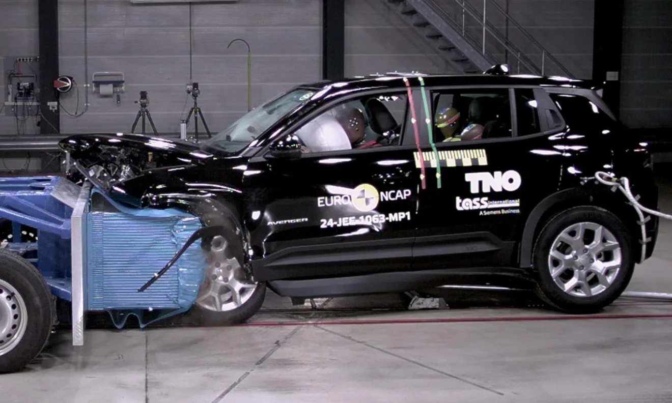 Jeep Avenger no Euro NCAP [reprodução]