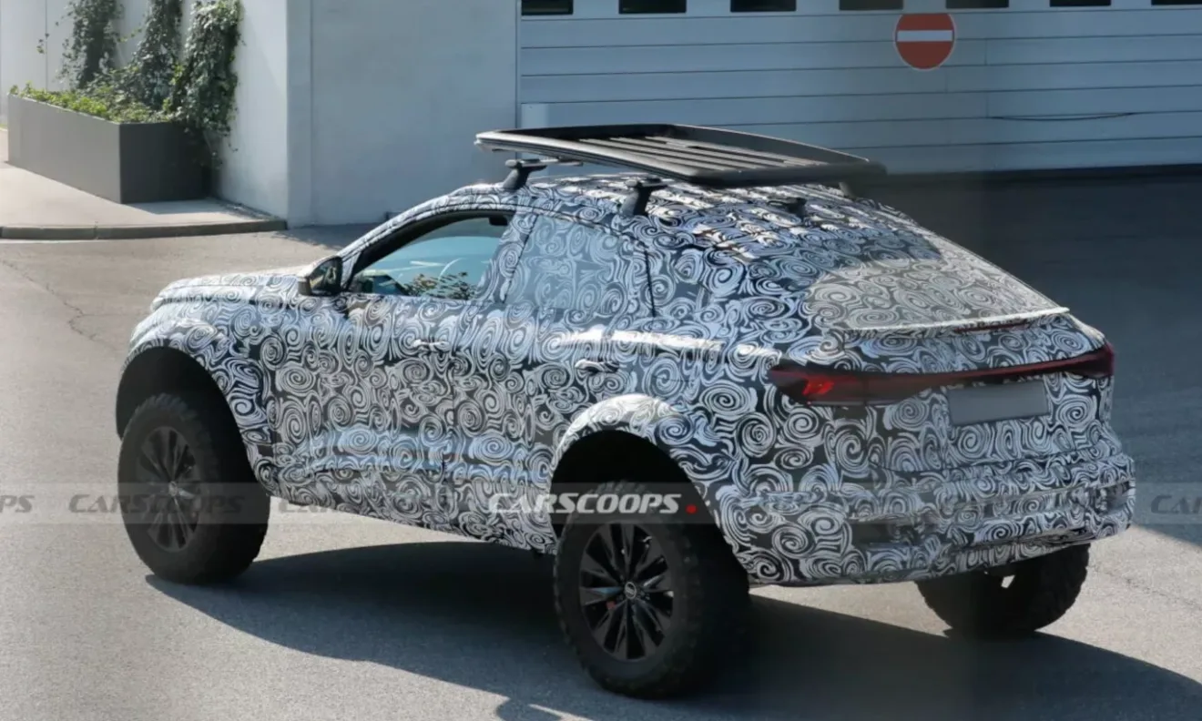 Flagra Audi Q6 Sportback e-tron [reprodução/CarScoops]