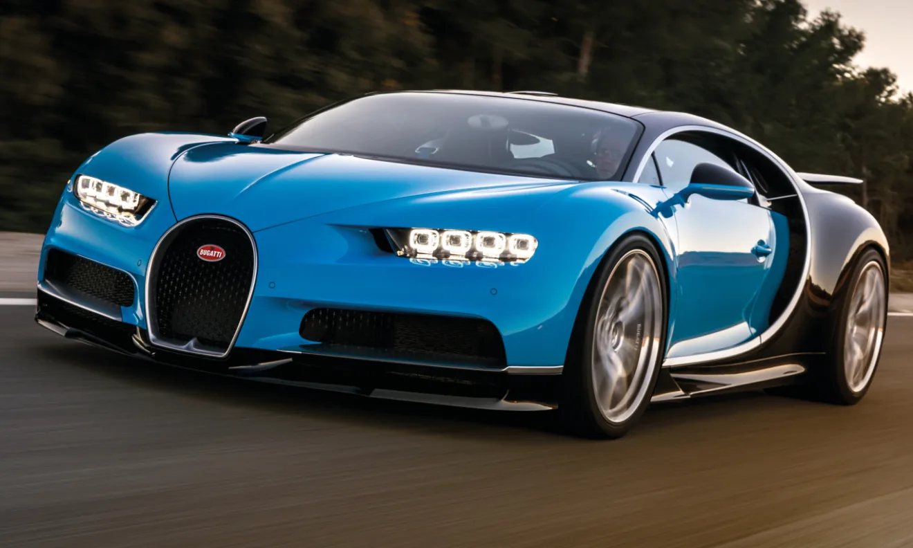 Bugatti Chiron azul 