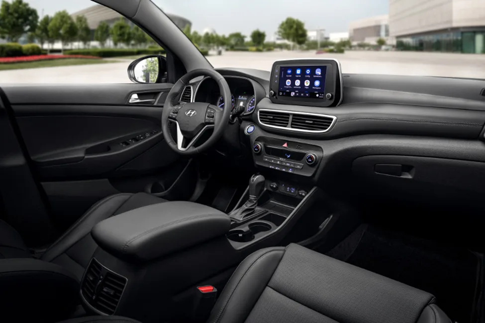 Interior do Hyundai Tucson que voltou a ser comercializado no Brasil