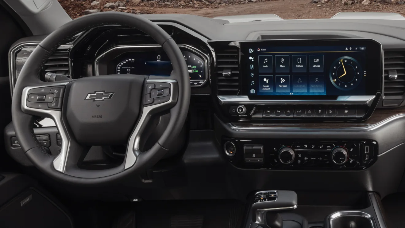 Interior da Chevrolet Silverado Z71 Trail Boss Z71