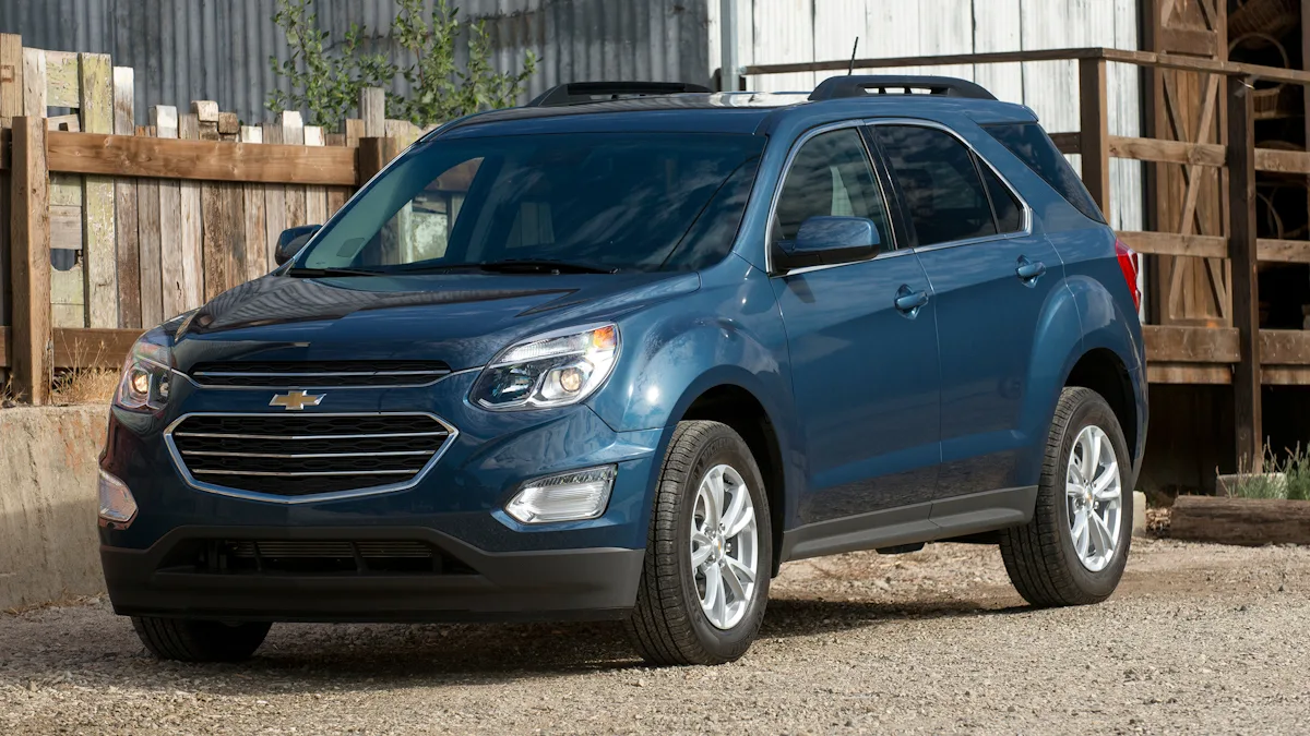 Chevrolet Equinox 2ª geração reestilizado azul de frente