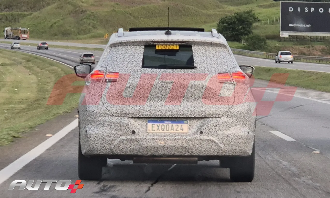 chevrolet tracker 2026 com camuflagem leve de traseira - Novo SUV da Chevrolet