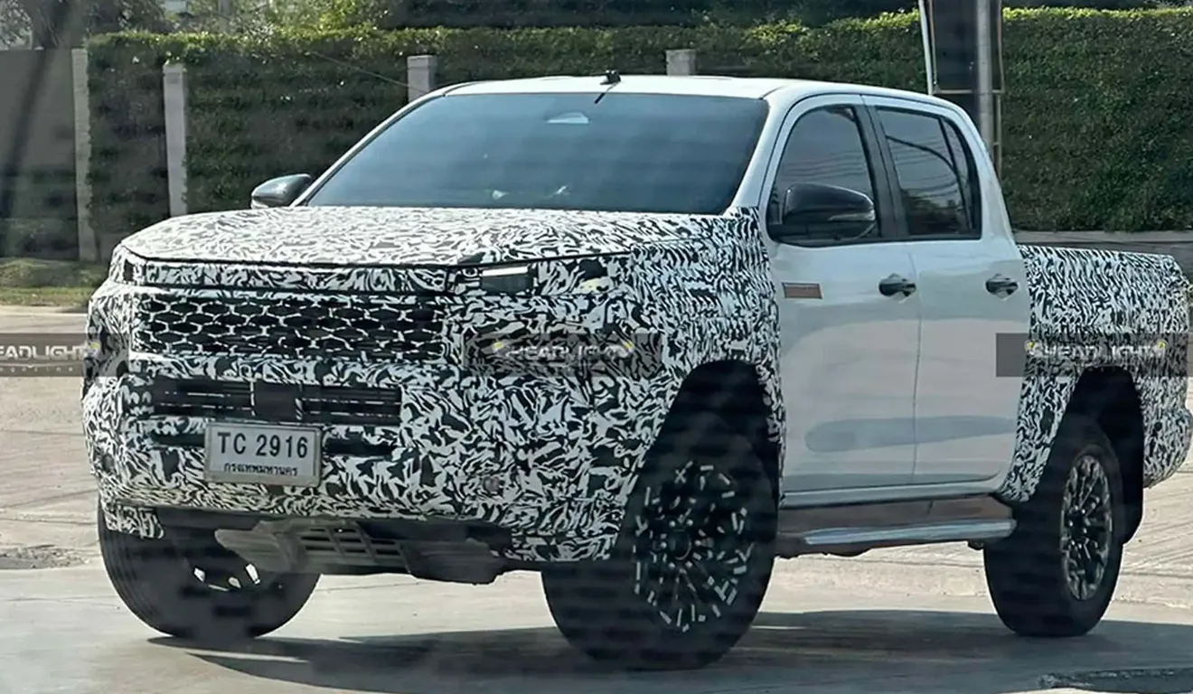 Imagem mostra flagra nova geração Toyota Hilux