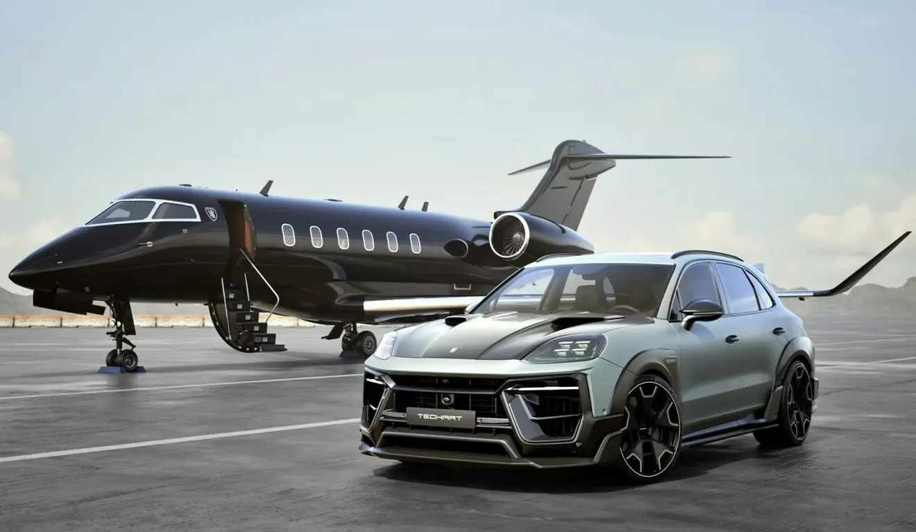 Imagem mostra Porsche Cayenne preparado pela TechArt