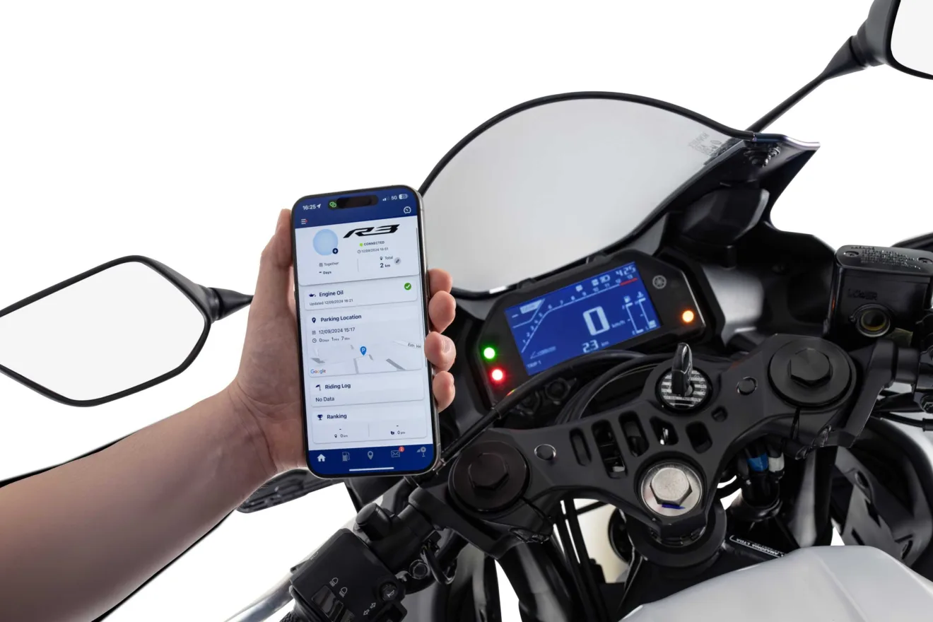 Painel da nova Yamaha R3 Connected