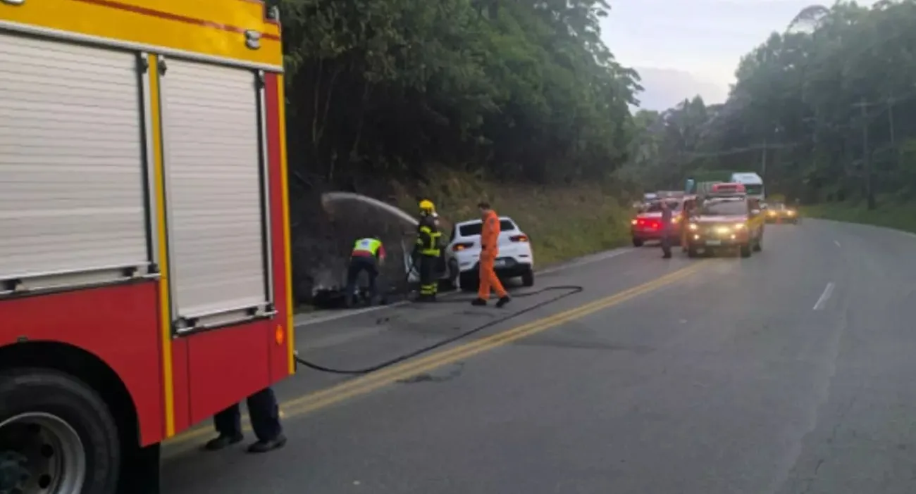 Acidente com motociclista