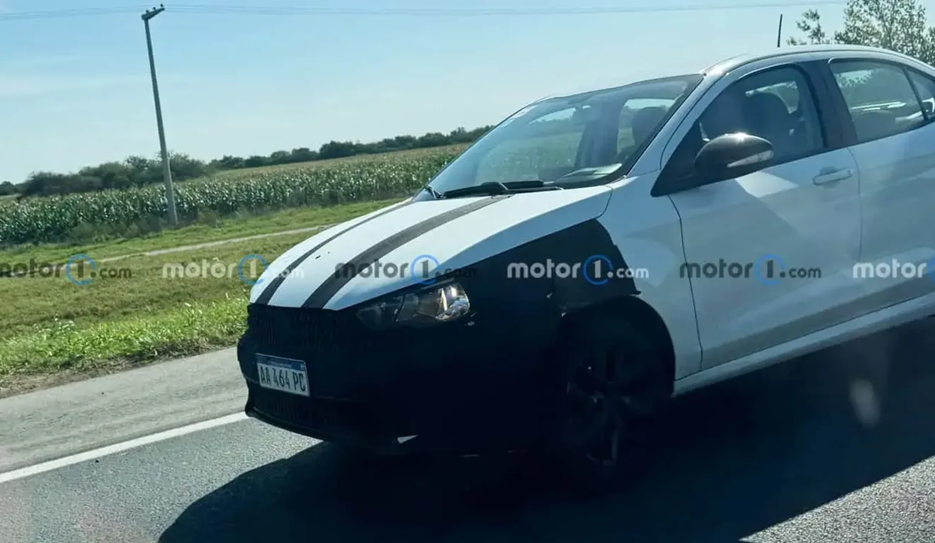 Imagem mostra flagra do novo Fiat Cronos na Argentina