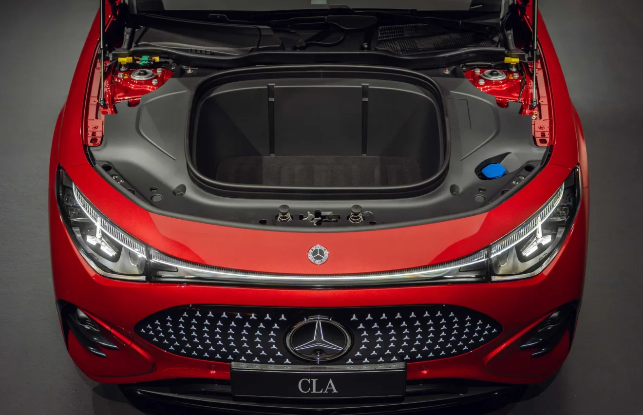 Compartimento do novo Mercedes-Benz CLA elétrico