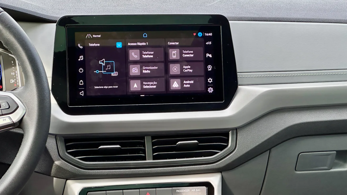 central multimídia VW Play do T-Cross