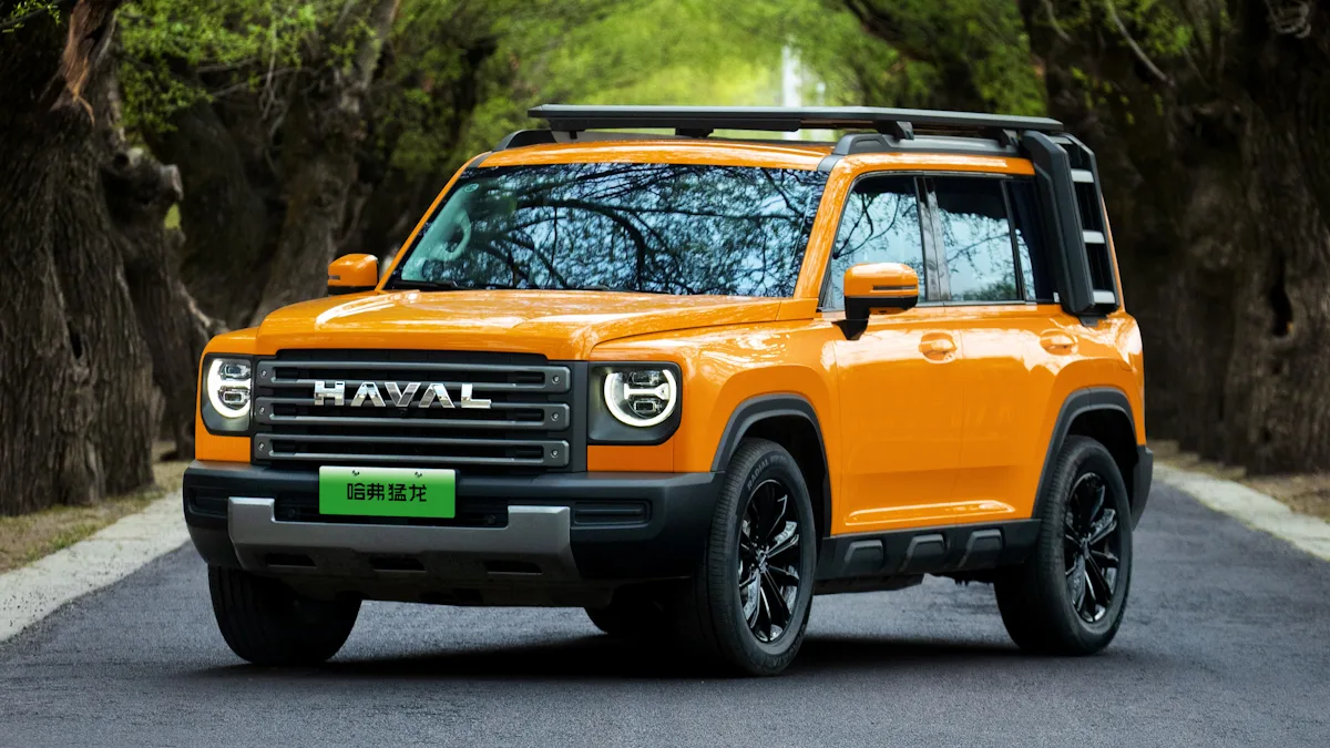 GWM Haval H9 amarelo de frente lançamentos de carros