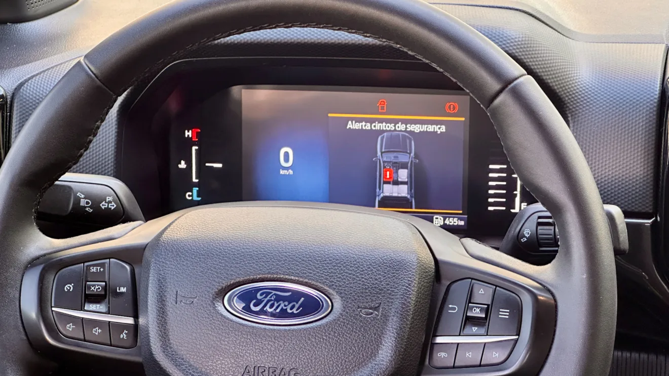 painel de instrumentos digital da ford ranger black