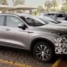 Novo GWM Haval H6 camuflado estacionado