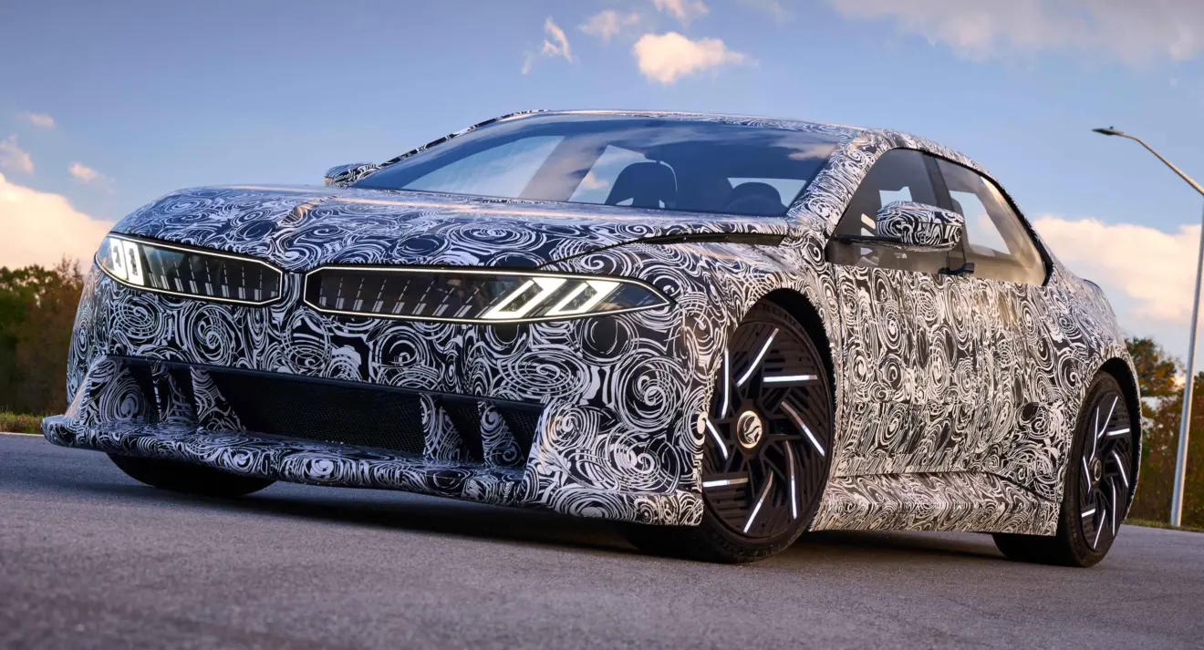 Conceito BMW Vision Driving Experience parado de frente