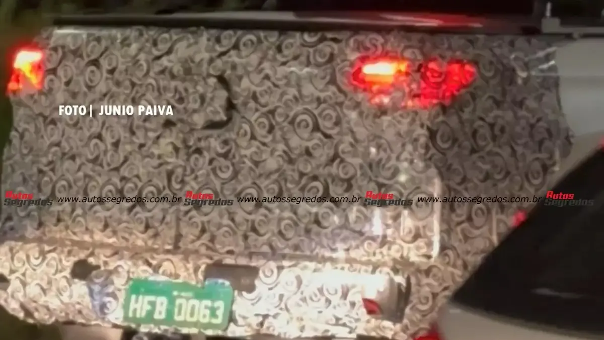 Imagem mostra traseira nova Fiat Toro 2027