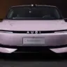 AUDI E5 Sportback rosa de frente