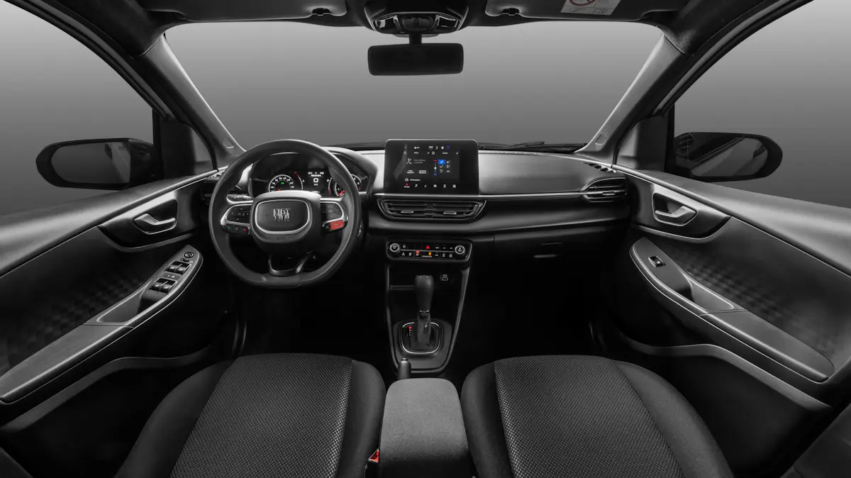 interior do Fiat Pulse Drive automático prata 2026