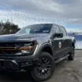 Ford F-150 Tremor cinza parada de frente