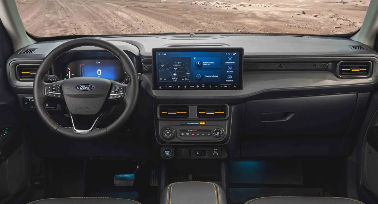 Painel da Ford Maverick Tremor