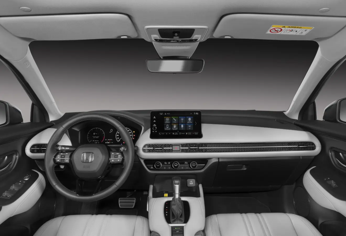 Interior do Honda ZR-V em tom claro