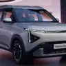 Kia Carens Clabis 2026 prata de frente chevrolet spin coreana