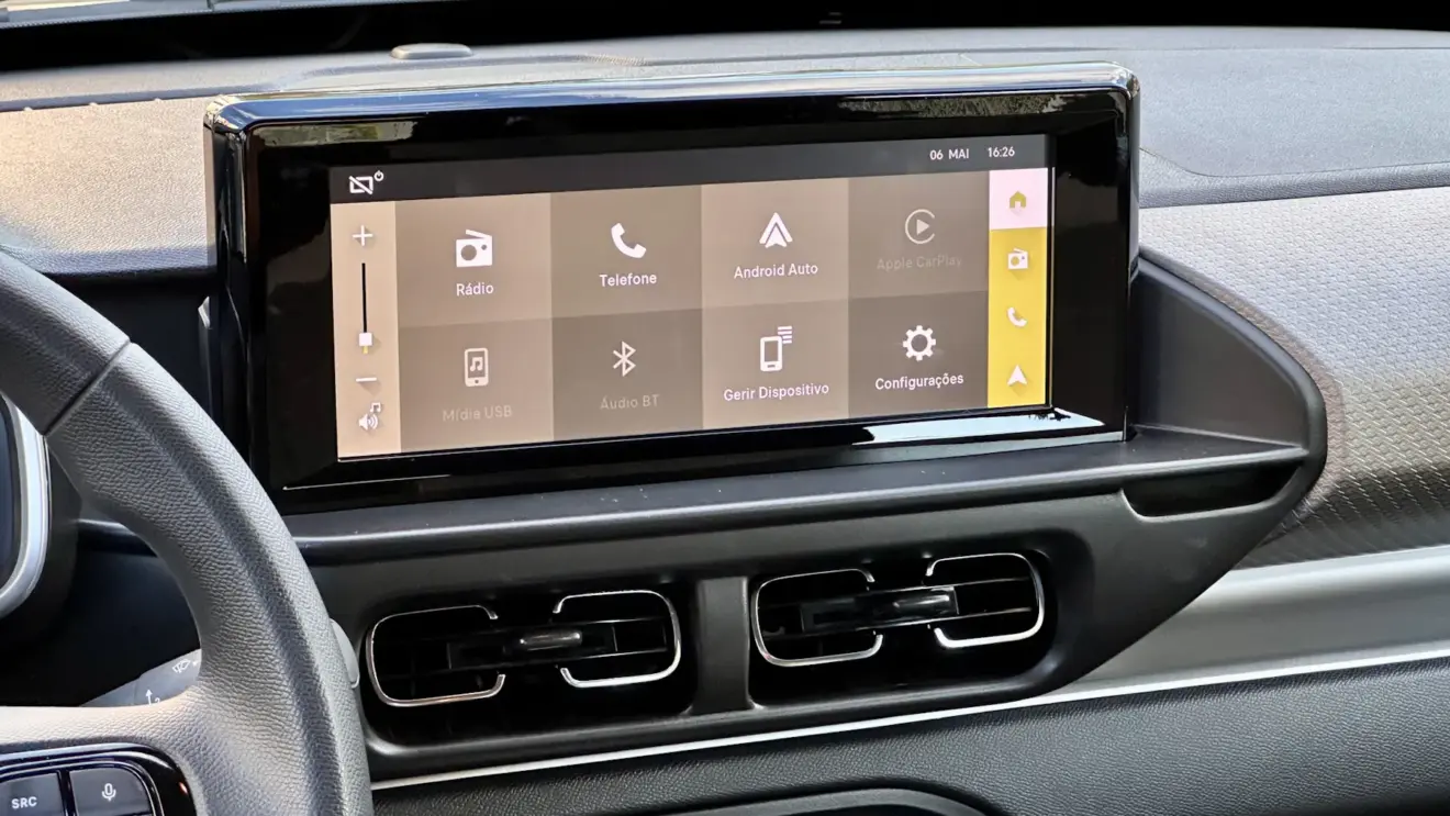 Central multimídia com Android auto e Apple CarPlay do basalt