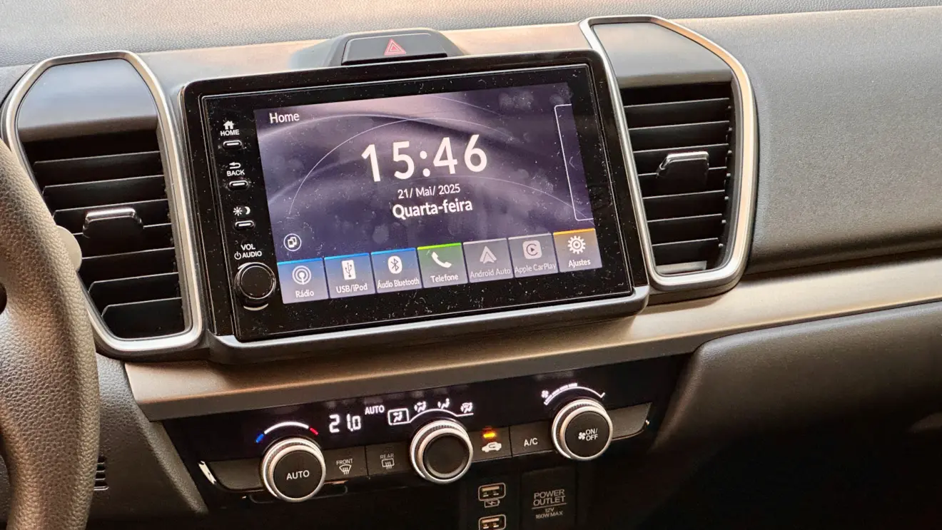 central multimídia honda city ex