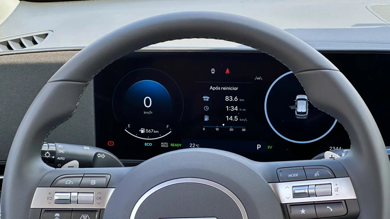 painel de instrumentos do hyundai kona