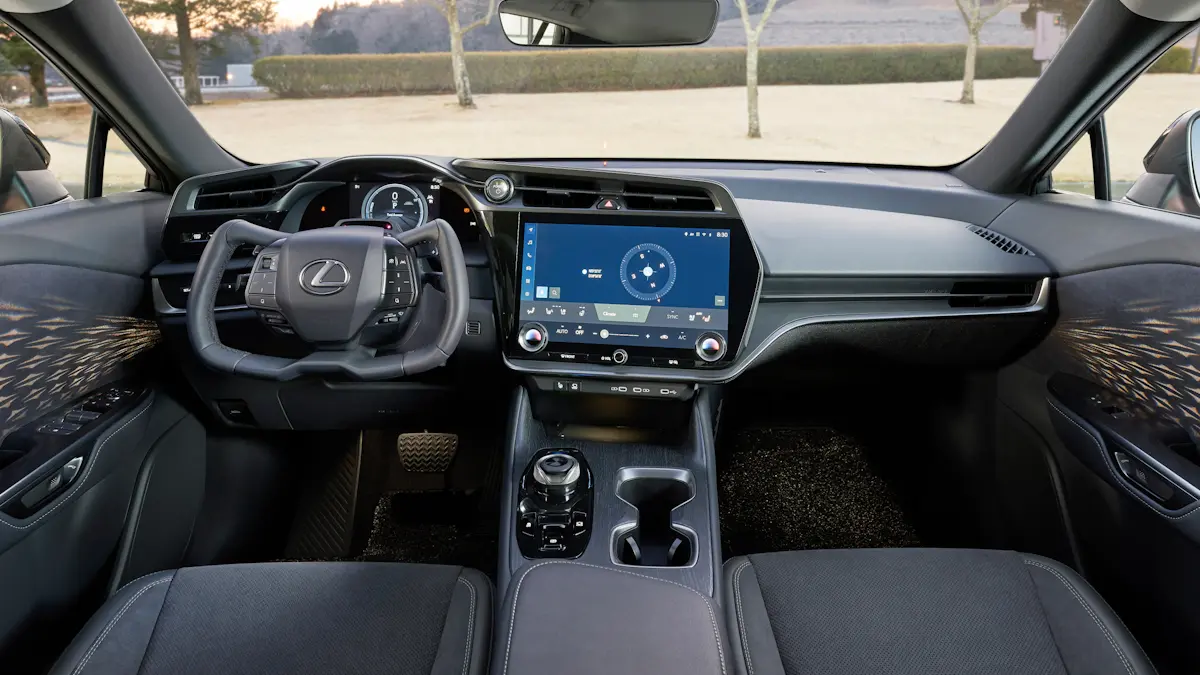 interior do lexus rz 450e