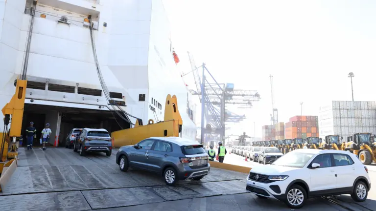Unidades do Volkswagen T-Cross sendo exportadas para a África Unidades do Volkswagen T-Cross sendo exportadas para a África
