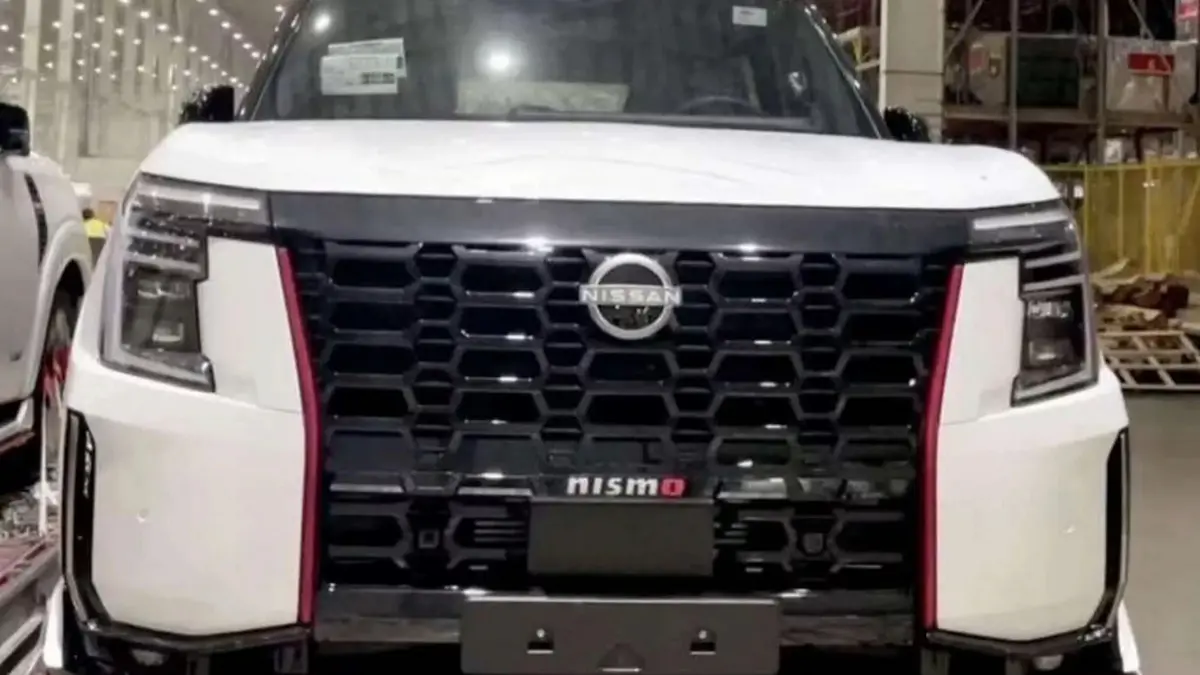 Nova gerações do Nissan Patrol Nismo branco de frente